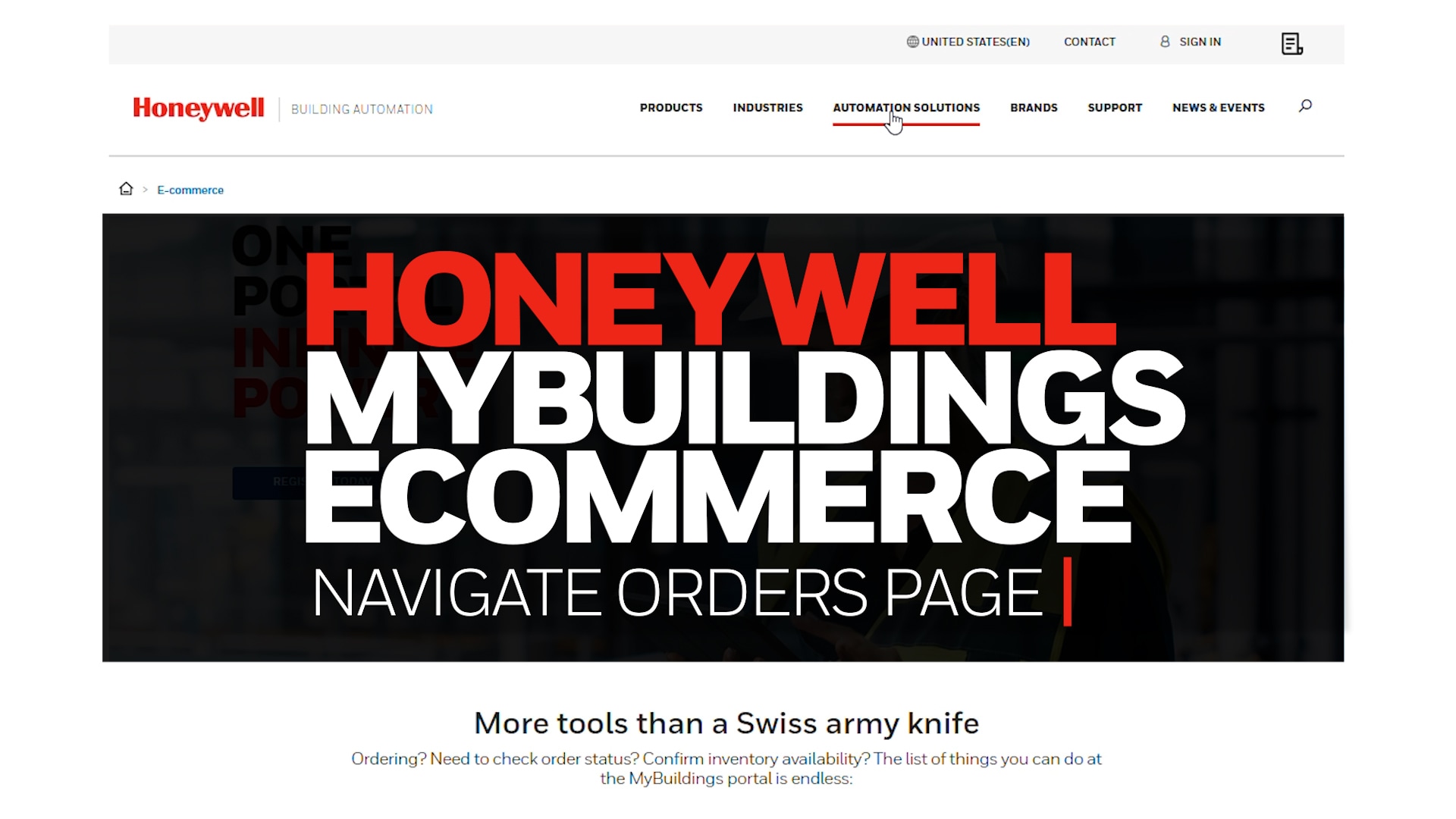 Navigate Orders Page