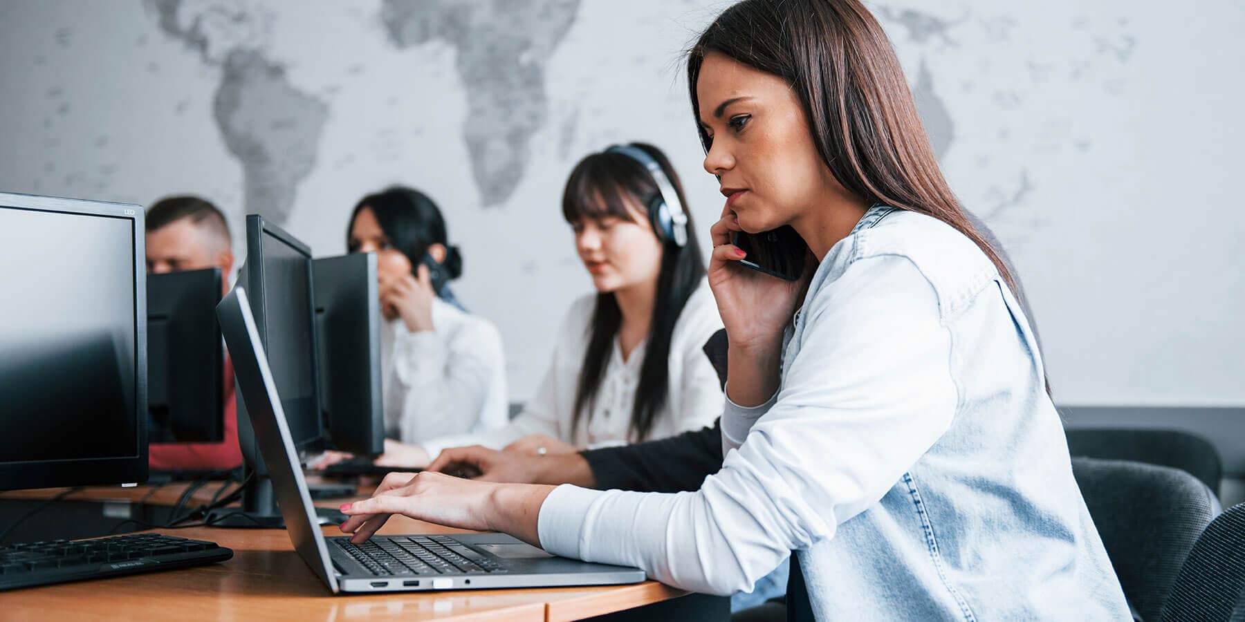 Women working on laptop