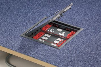 Power supply in floor
