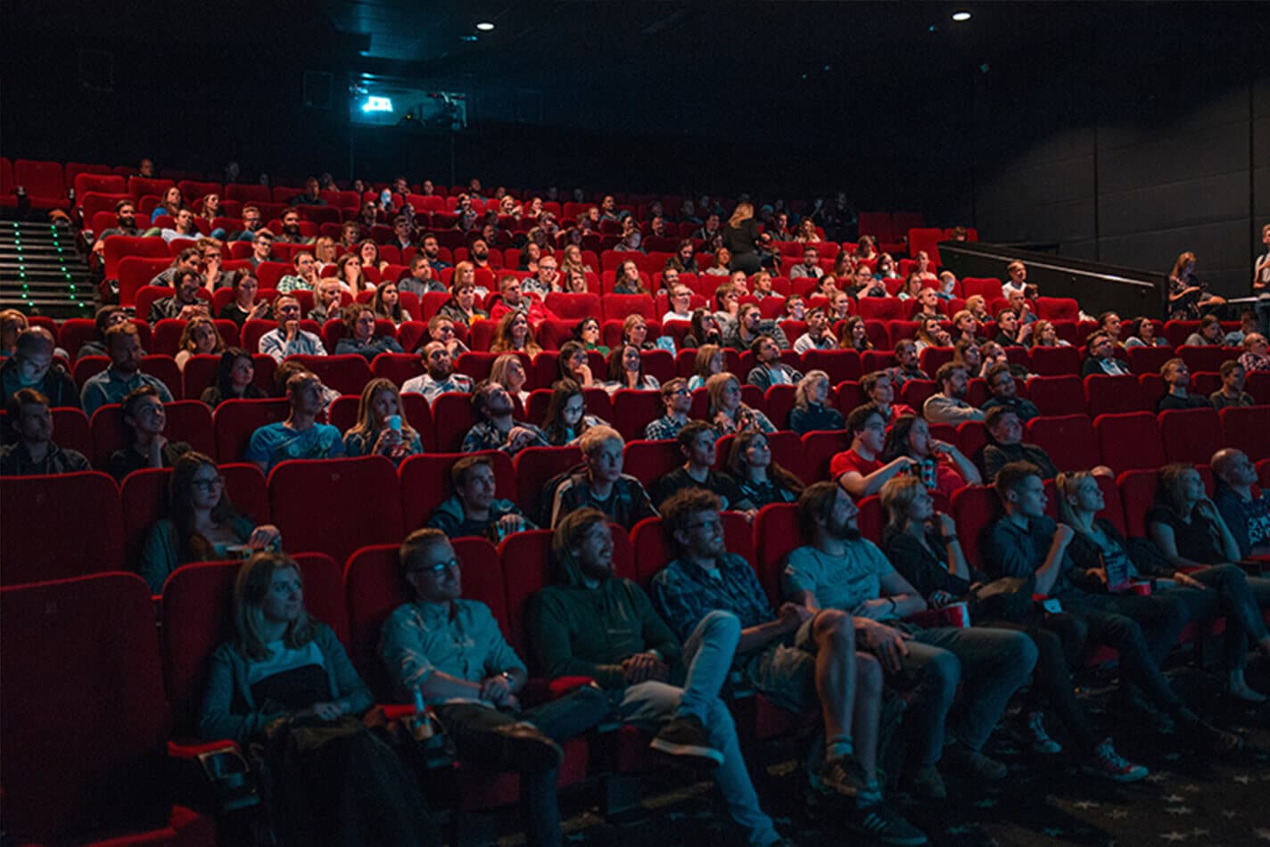 Inside image of movie theatre