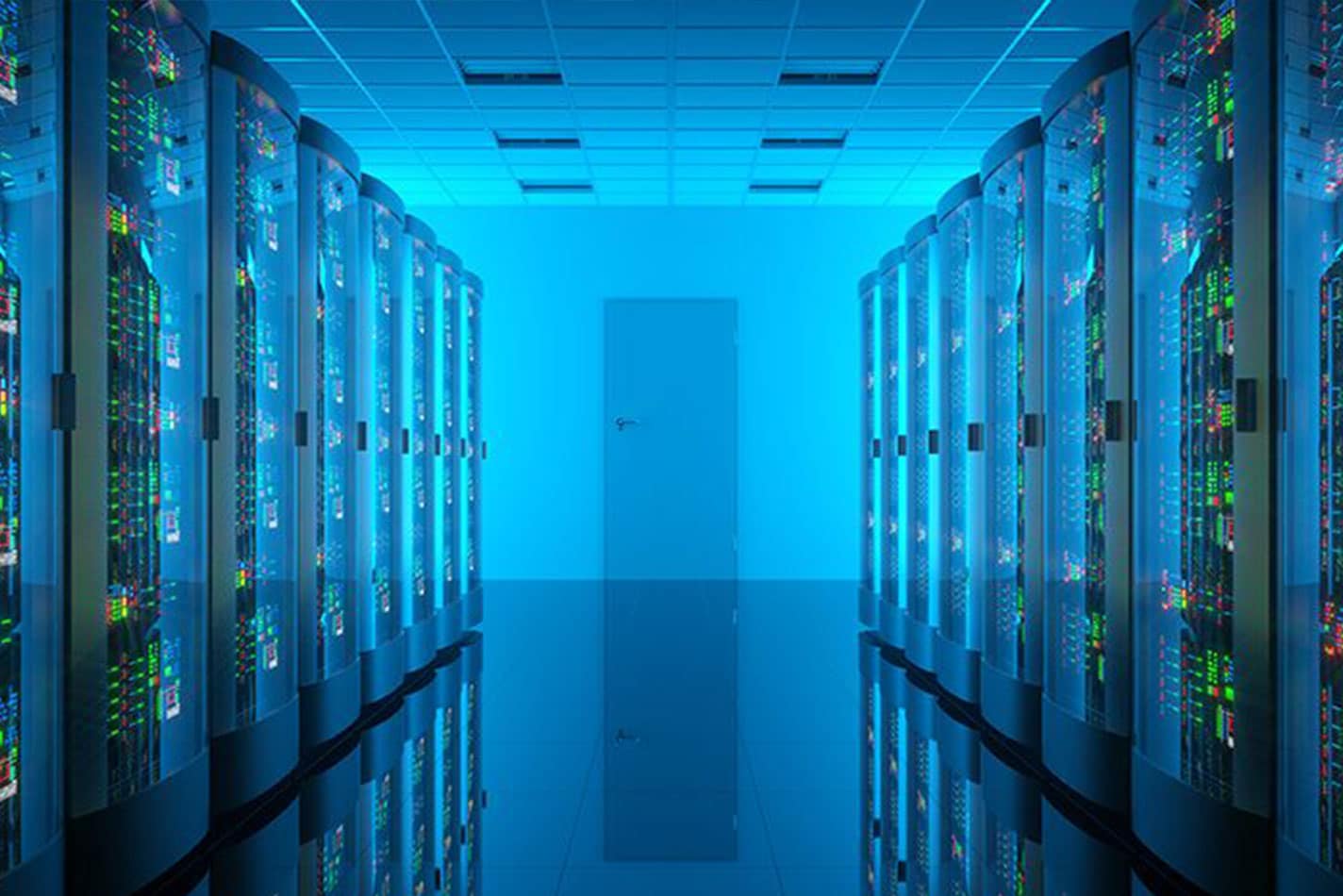 Row of servers