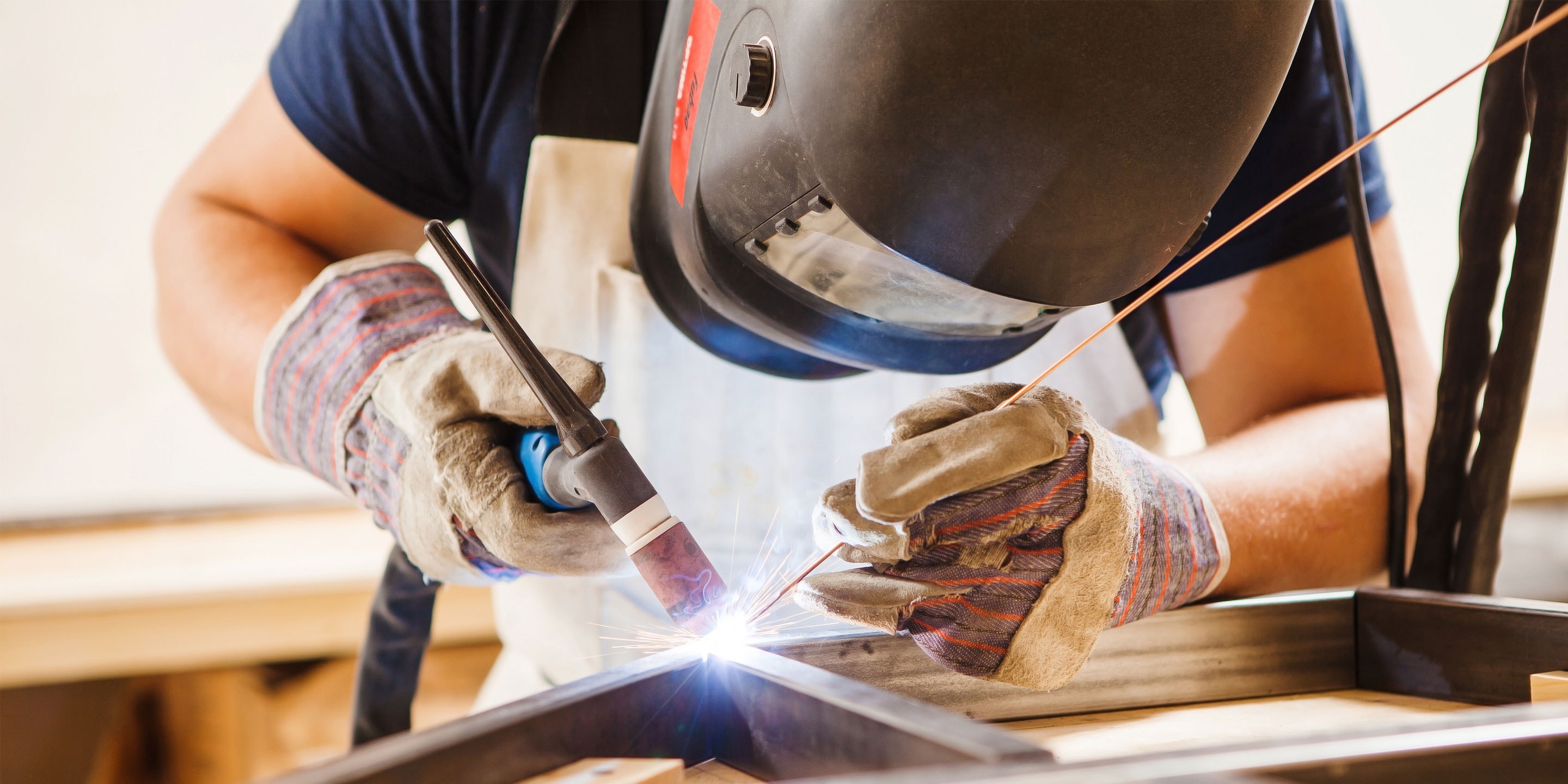 Man welding