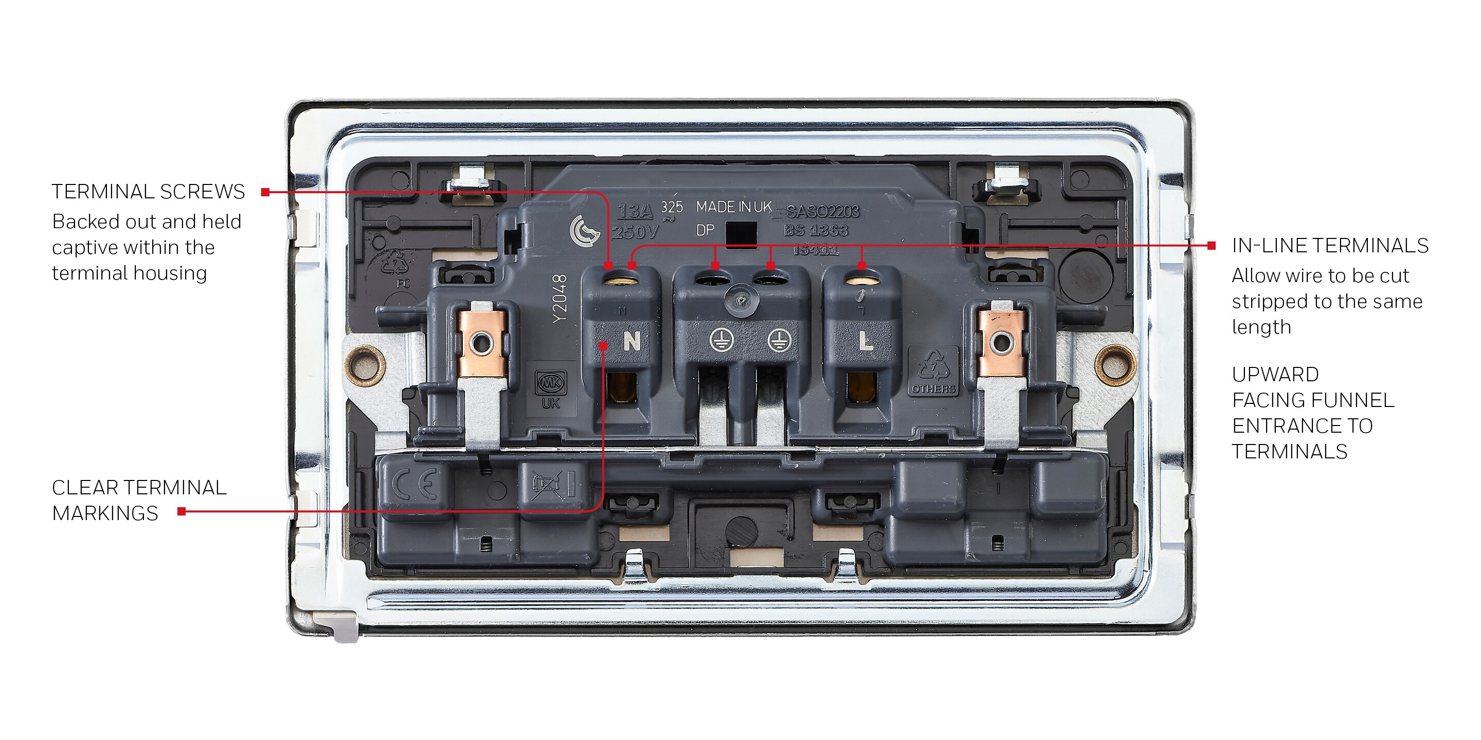 Annotated graphic of aspect product installation 