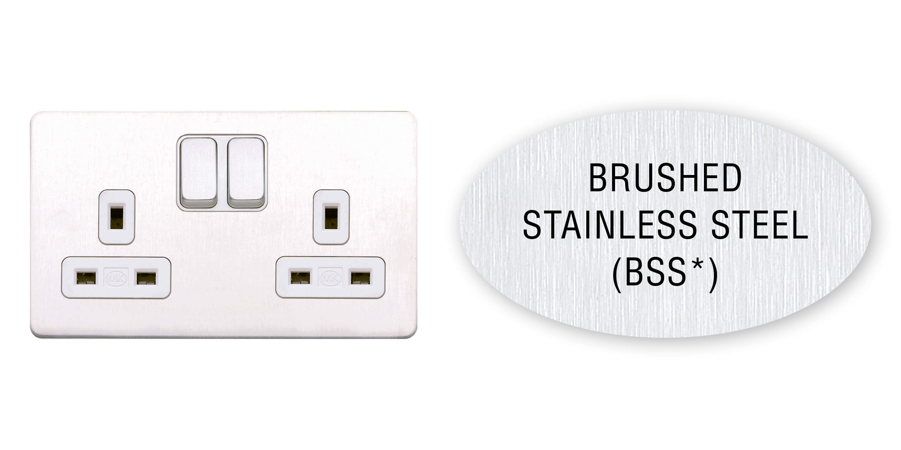 Brushed stainless steel 