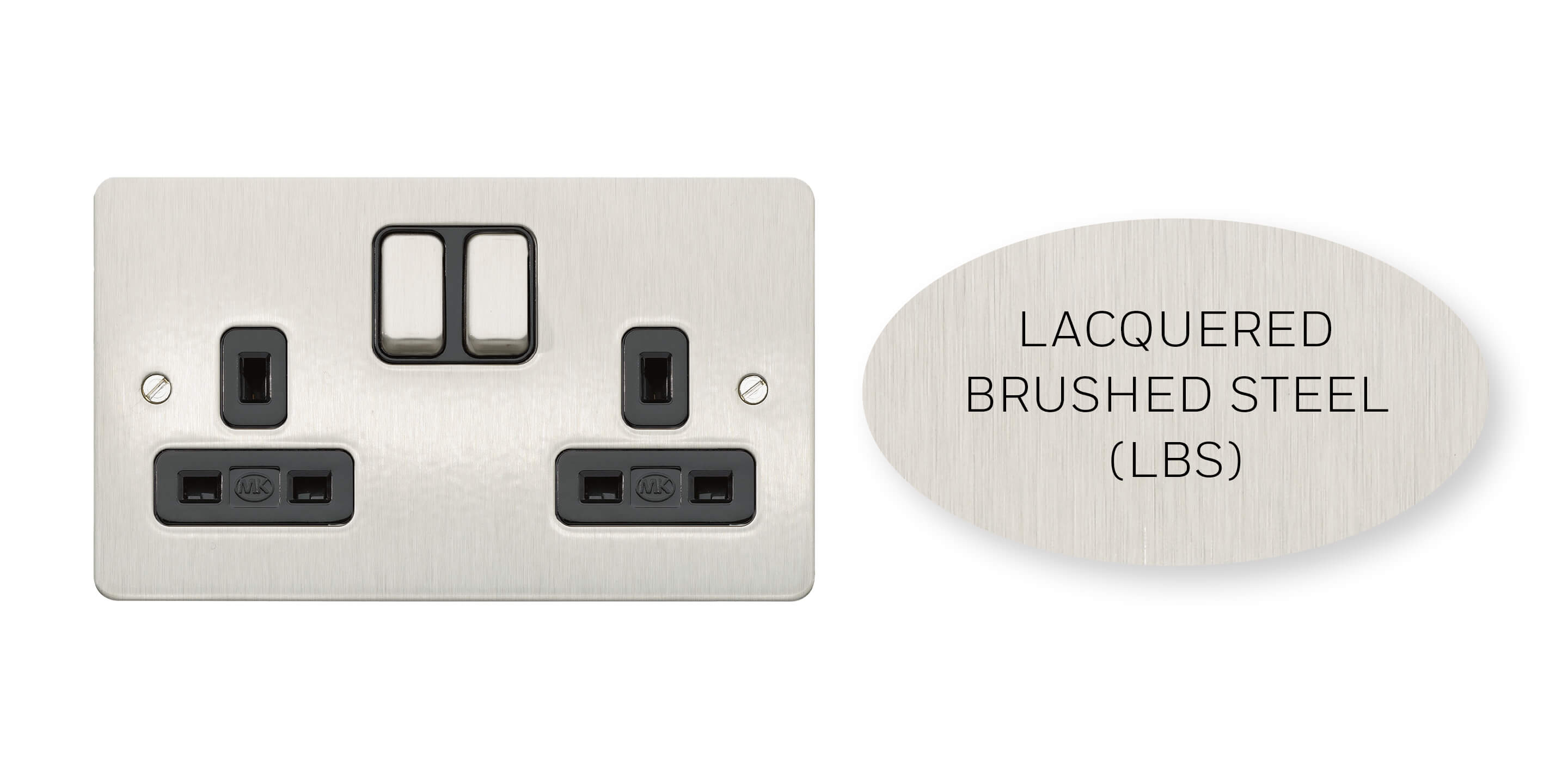 Lacquered brushes steel product finish 