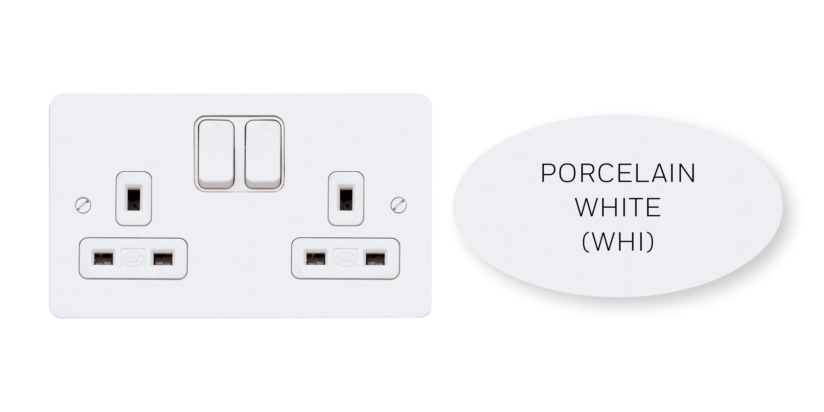 Porcelain white product finish 