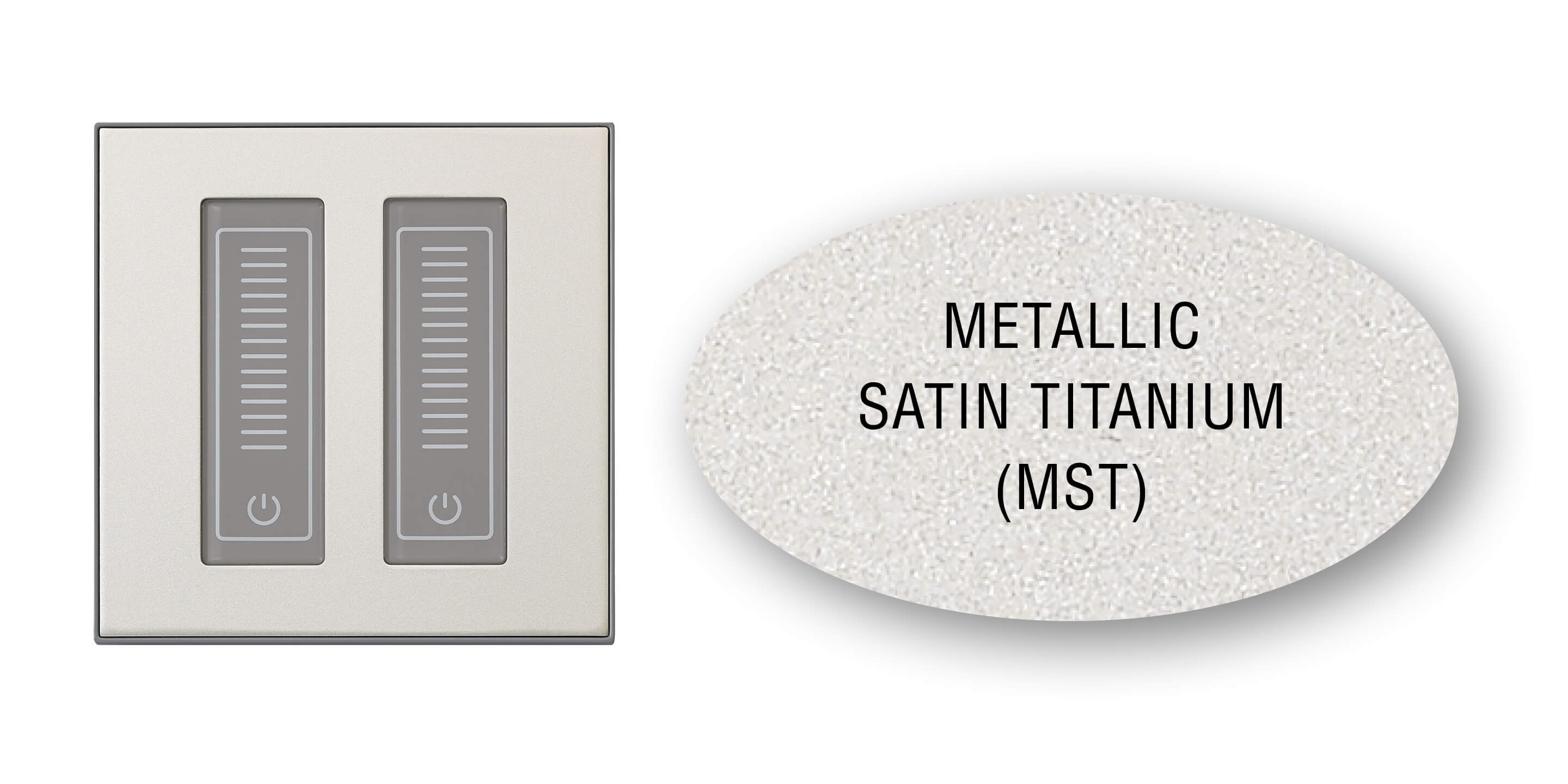 Elements satin titanium