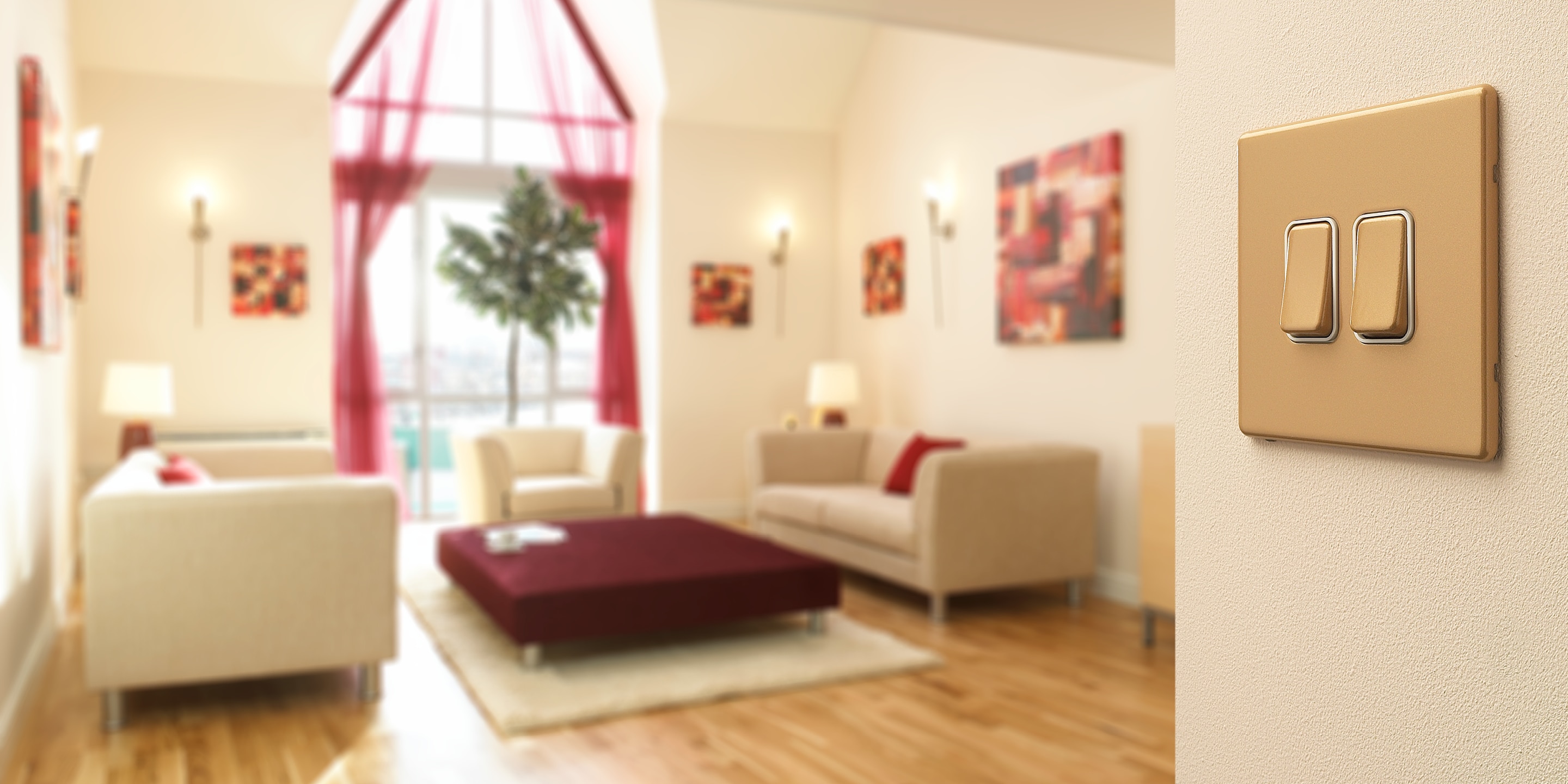 Custom aspect product in living room 