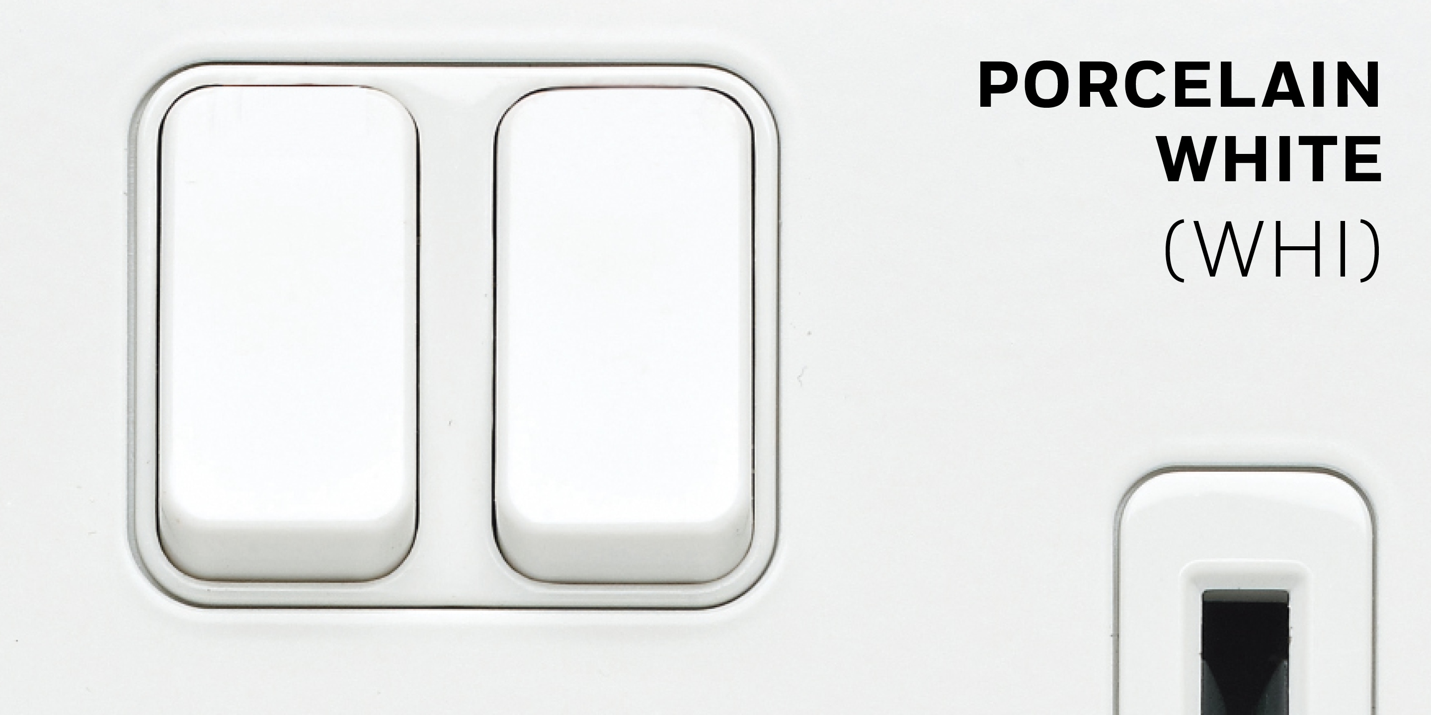 Porcelain white product finish 