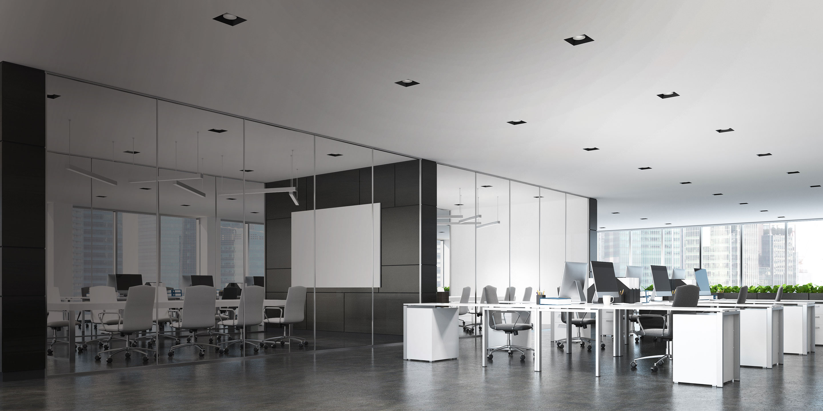 Large open office space