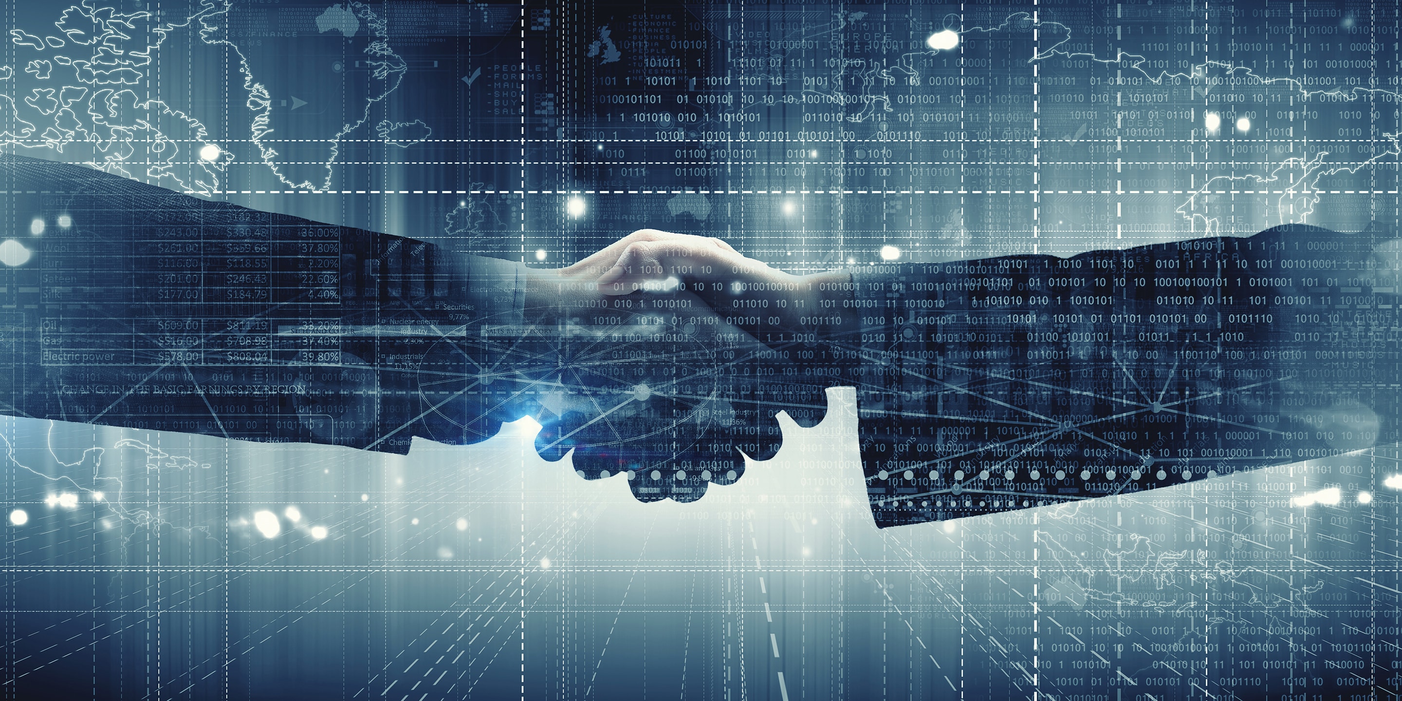 Business people shaking hands