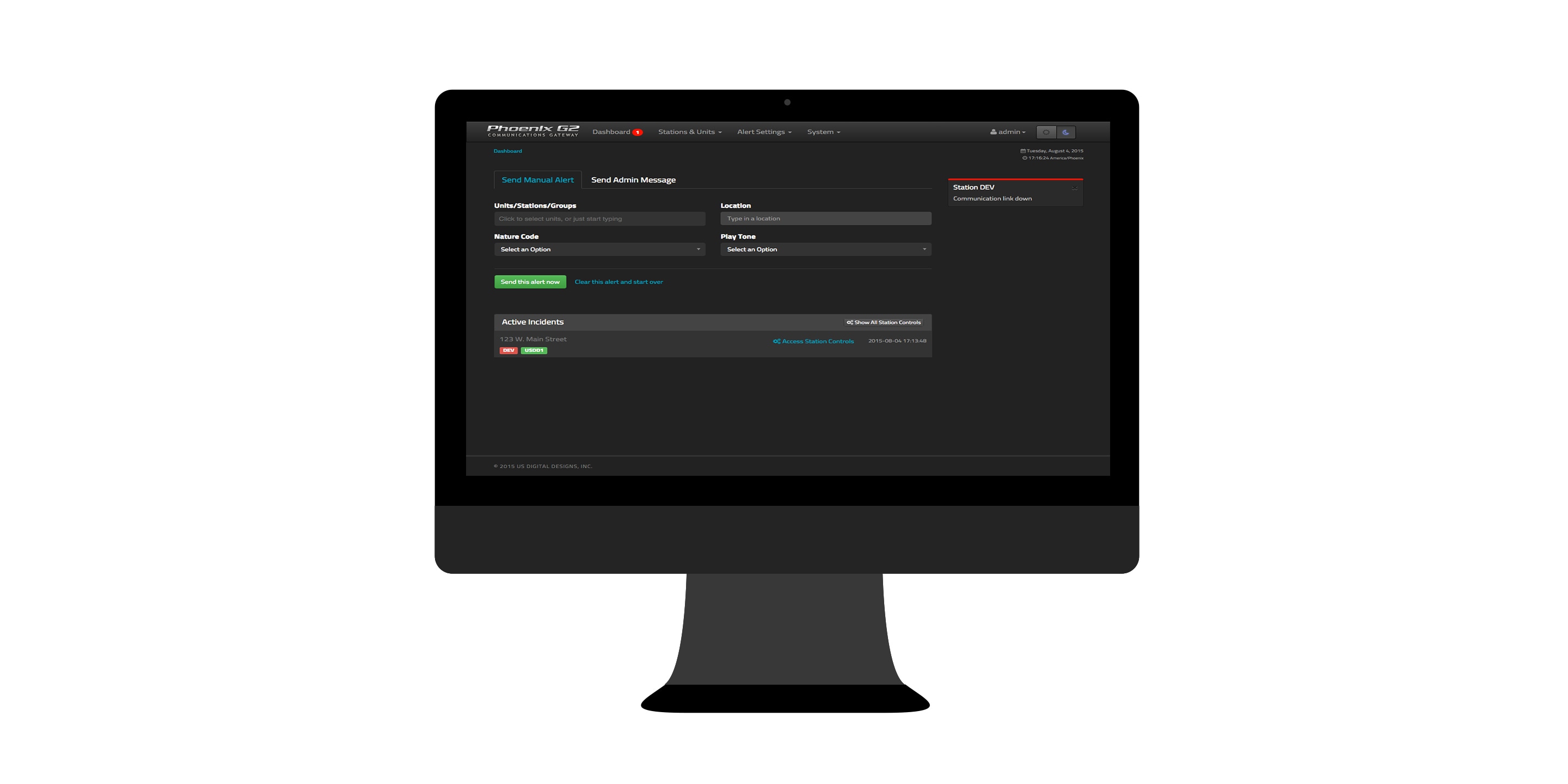 Communications Gateway Dashboard