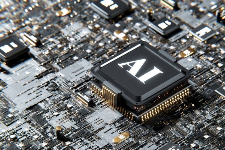 AI cip image on a board