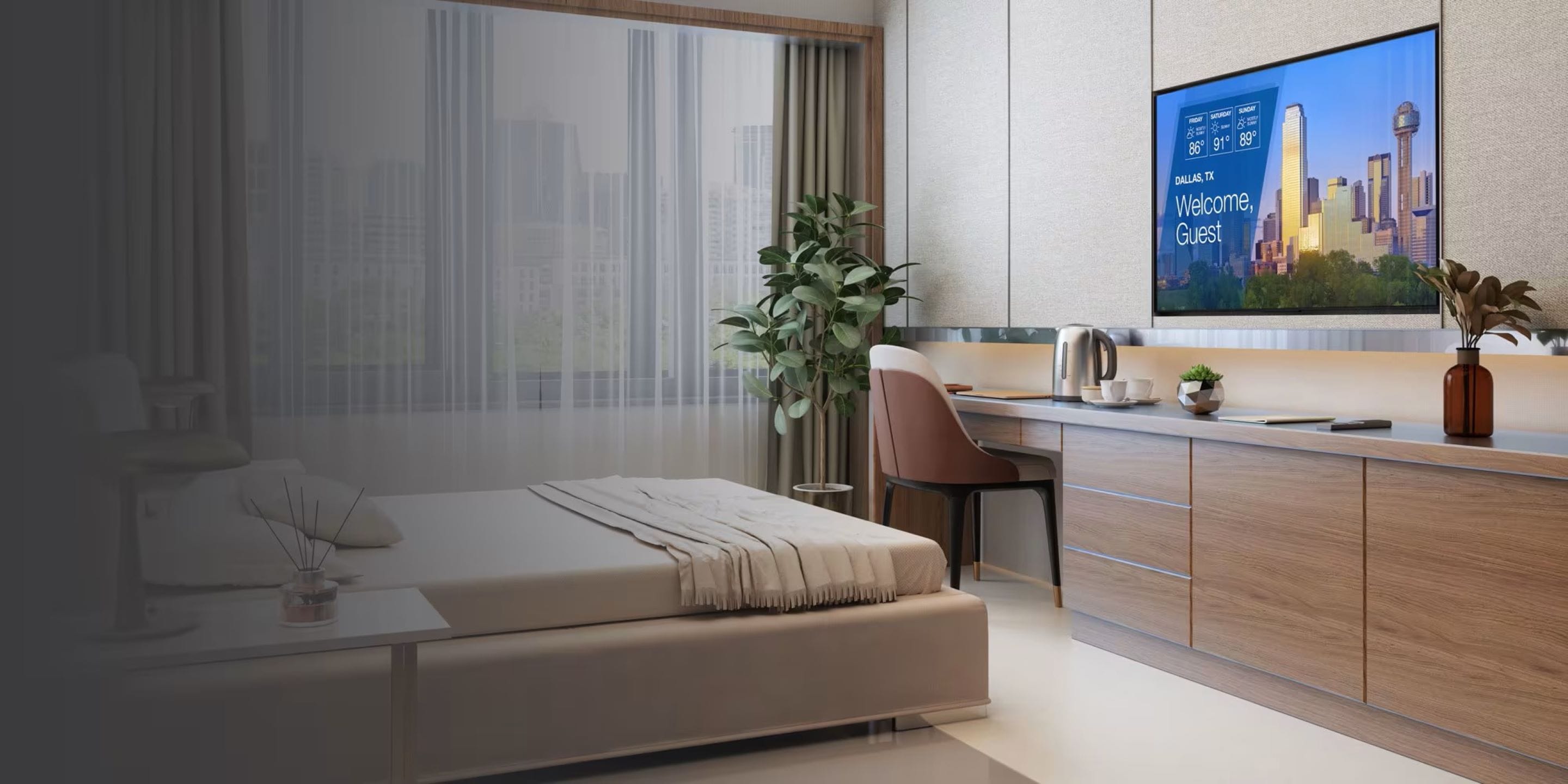 Onity integration hotel room | Guests get seamless access and smart security