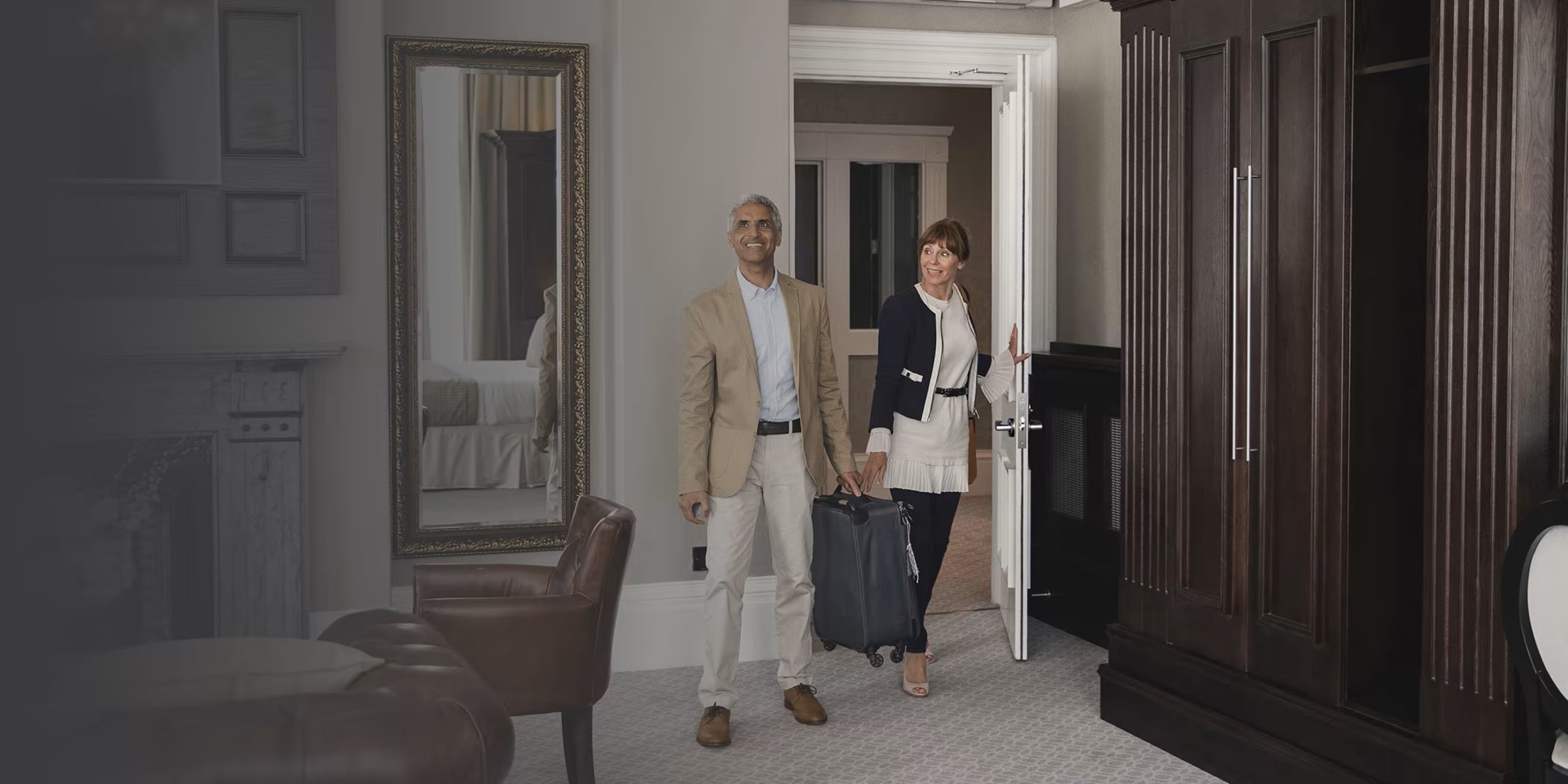 Onity Serene Lock couple entering hotel room
