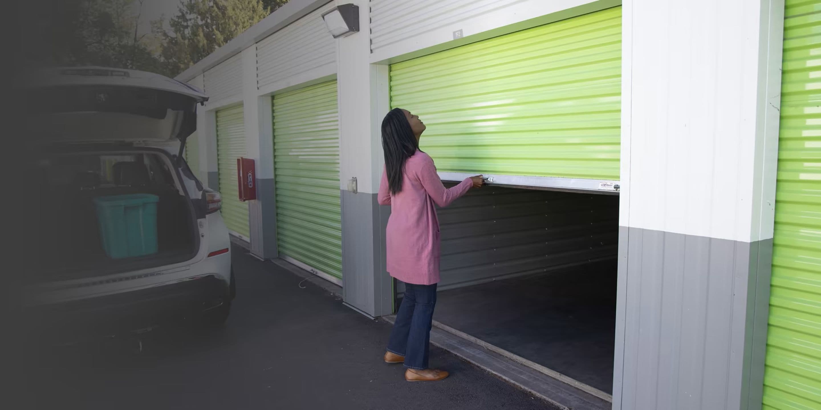 Onity Woman Opening Passport Self Storage Lock