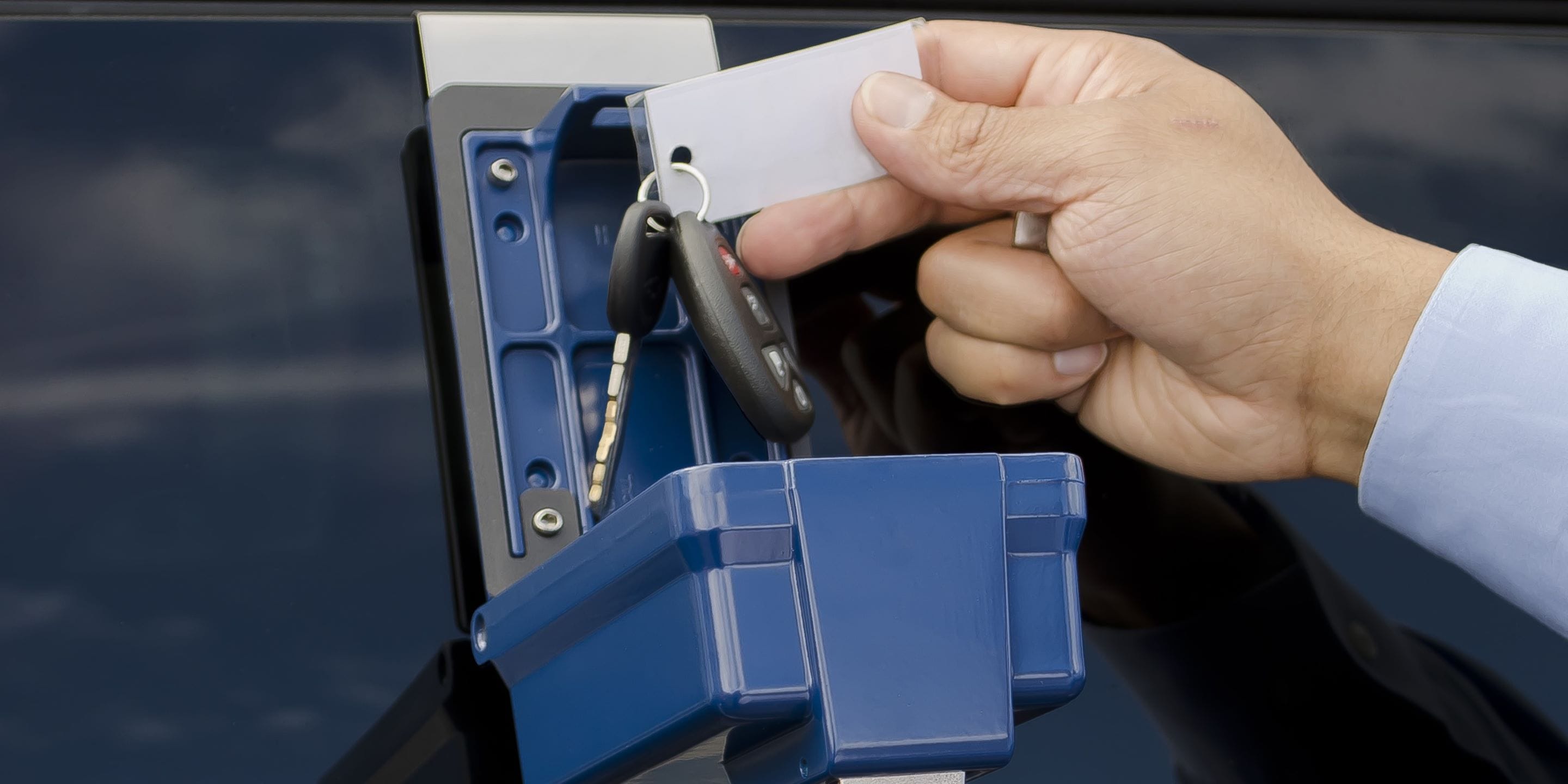 Automotive indigo key and fob