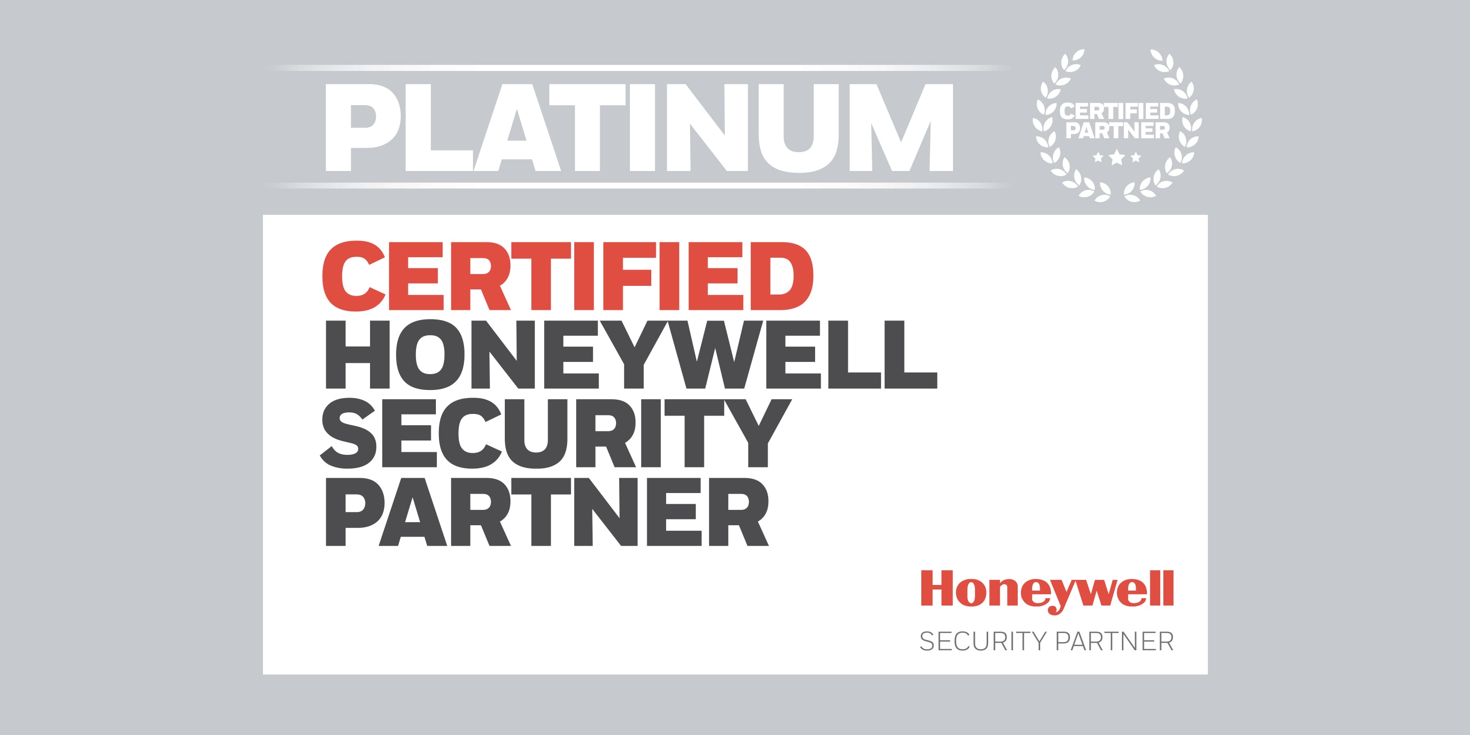 Certified Honeywell Security Partner platinum banner