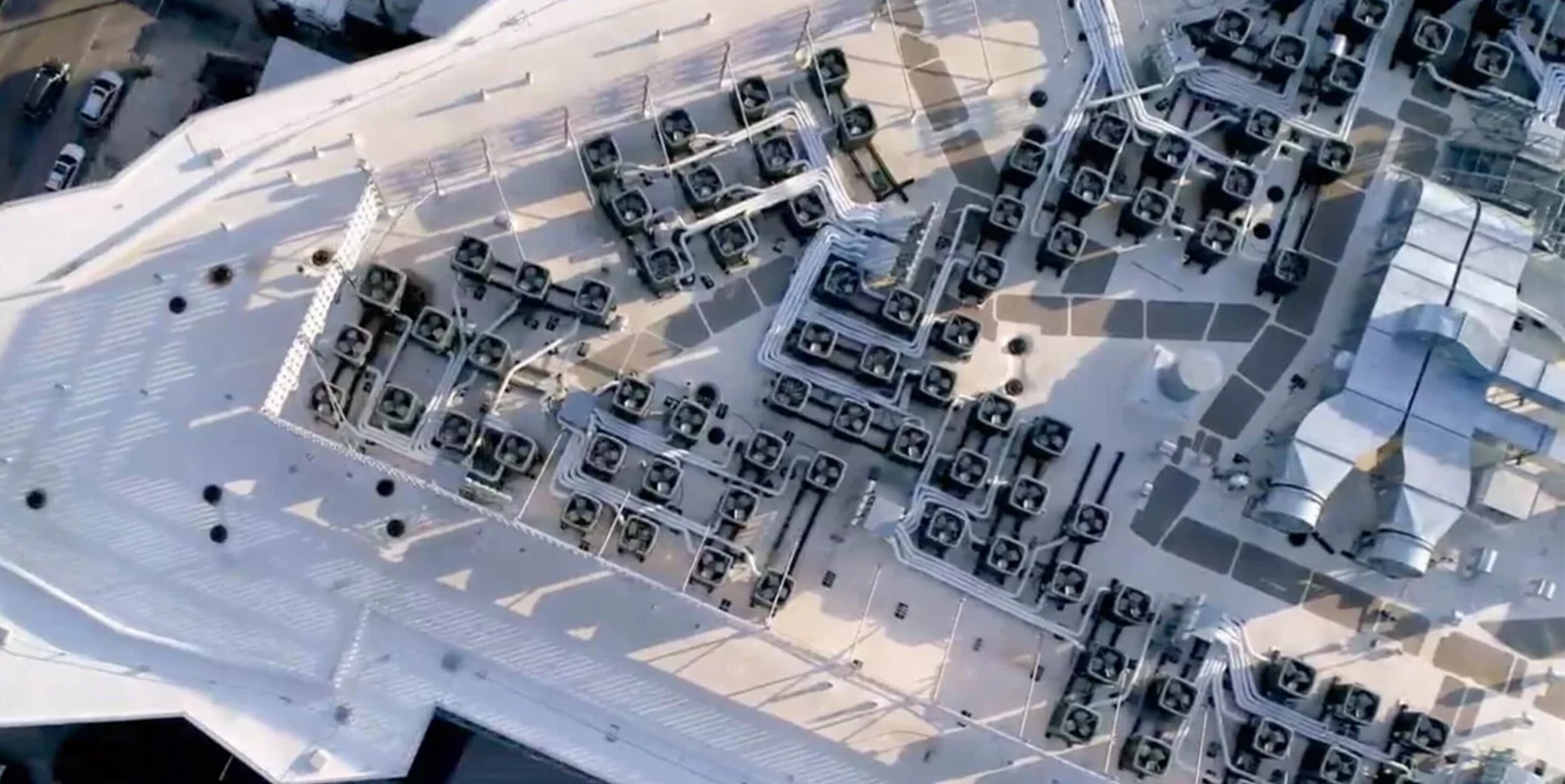 Aerial view of buildings