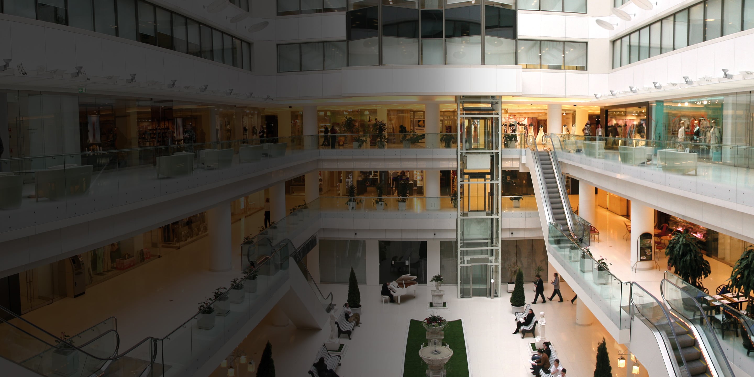 Interior of mall